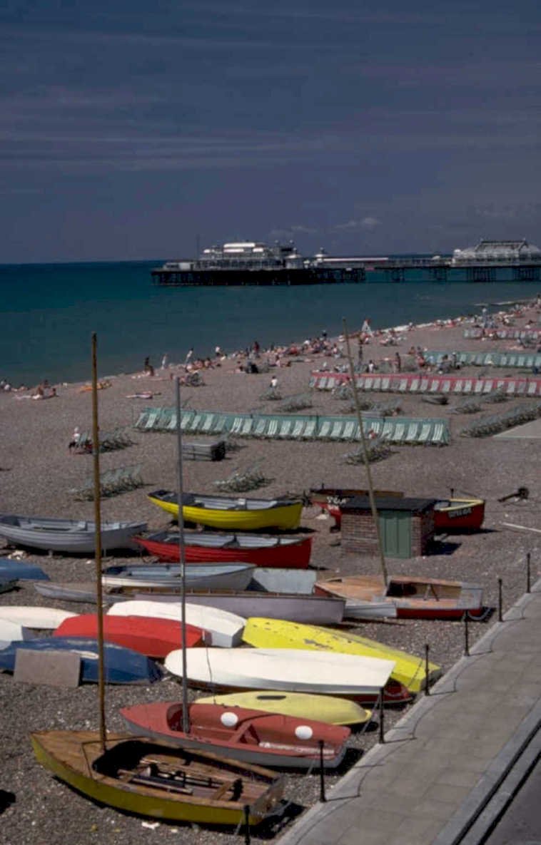brighton boats pier 1980s 1990s A4 Photo Print