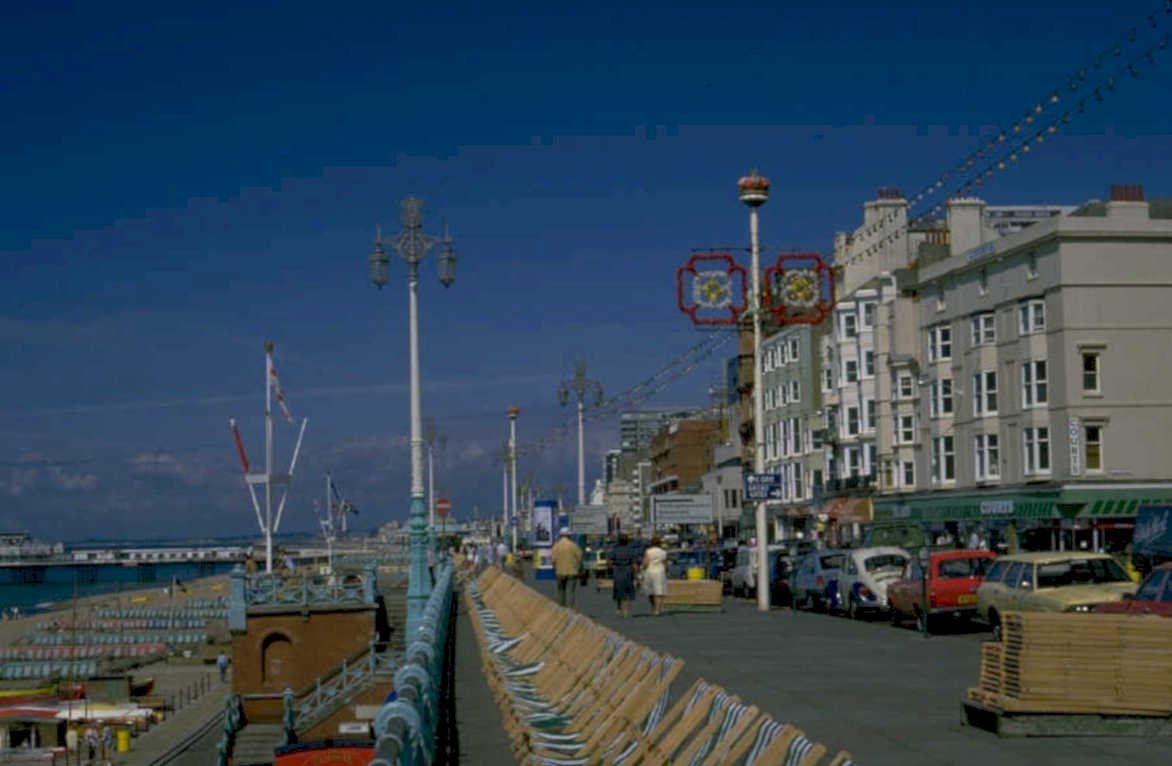 brighton pier scene 1980s 1990s A4 Photo Print