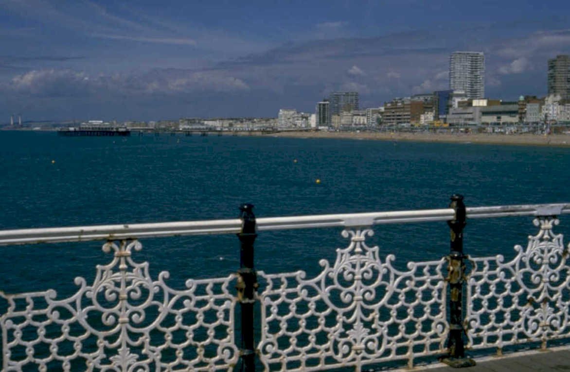 brighton pier seaside 1980s 1990s A4 Photo Print