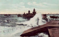 brighton pier waveVintage 1880s 1900s A4 Photo Print
