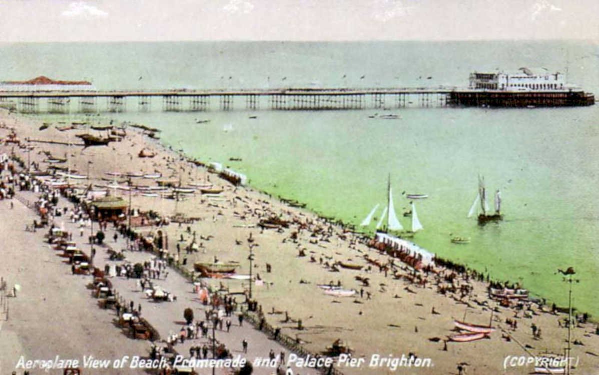 brighton pierVintage 1880s 1900s A4 Photo Print