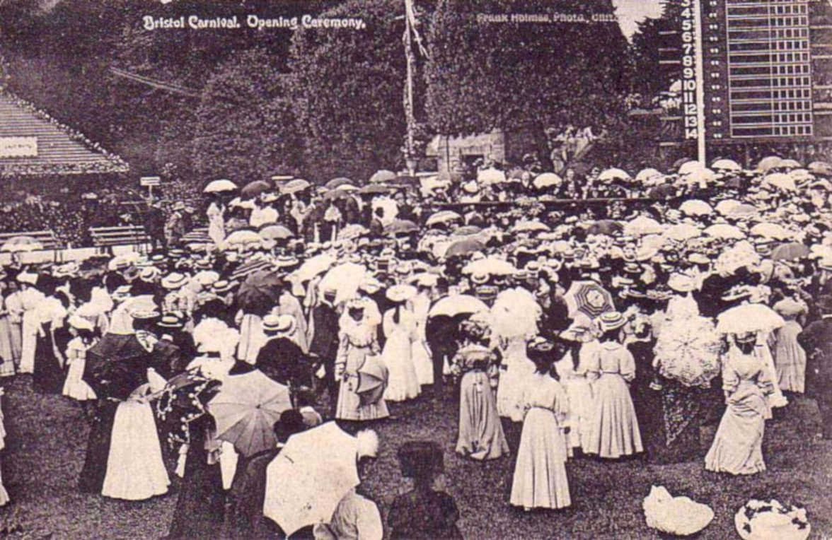 bristol carnival 1912Vintage 1880s 1900s A4 Photo Print