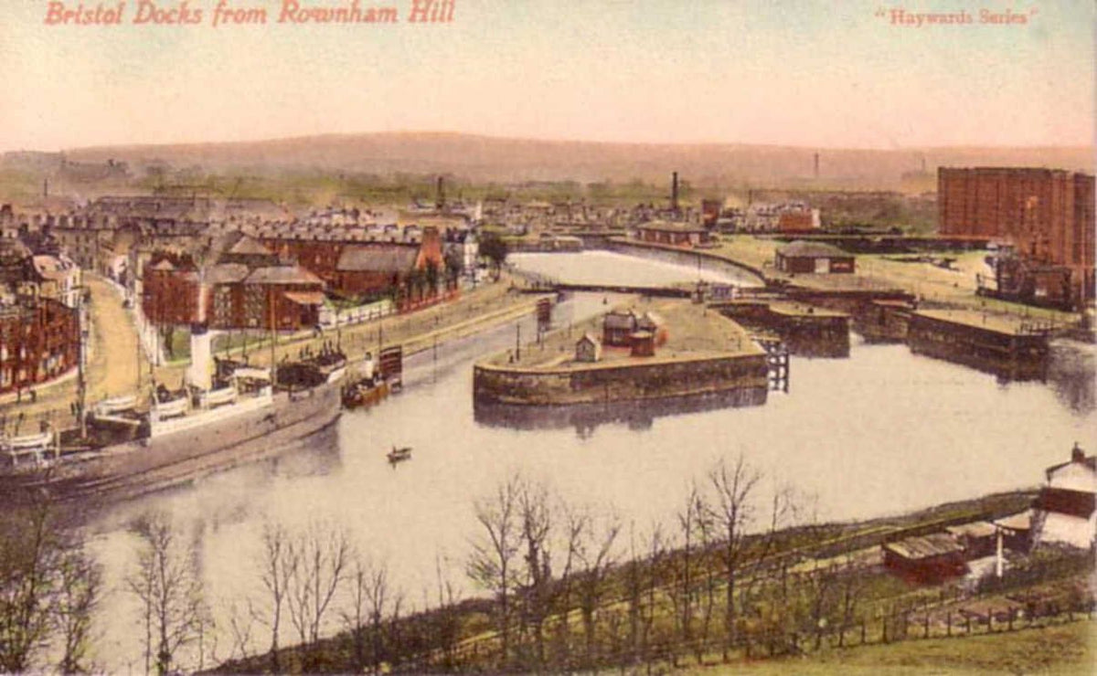 bristol docks rowhamVintage 1880s 1900s A4 Photo Print