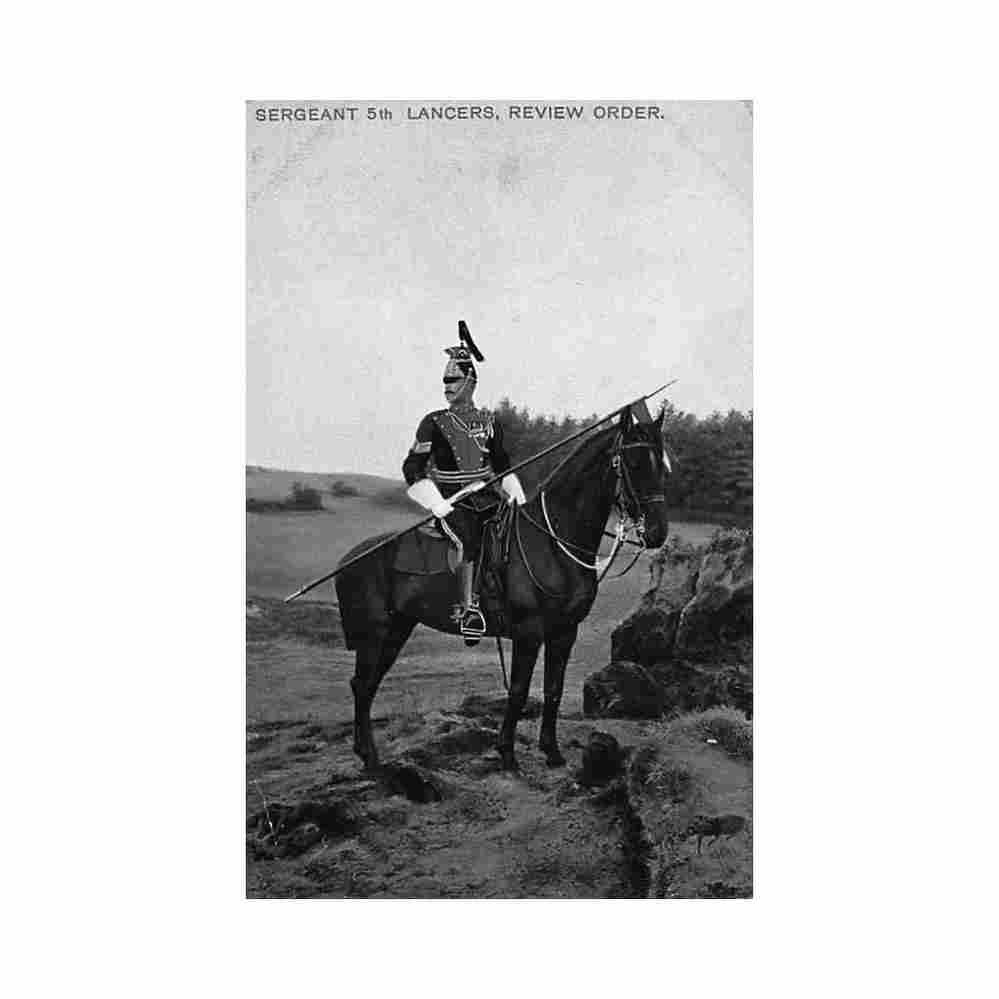 british army sergeant 5th lancers review order efa military series 104 Vintage A4 Photo Print