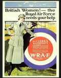 british women wraf war poster 1914 1918 Advert A4 Photo Print