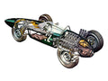 brm p57 1962 cutaway A4 Photo Print