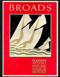 broads holidays afloat freda lingstrom travel poster1920s Advert A4 Photo Print