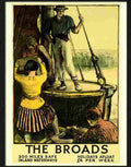 broads lner railway travel poster spencer pryse 1925 Advert A4 Photo Print