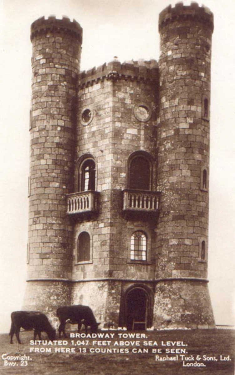 broadway tower worcestershireVintage 1880s 1900s A4 Photo Print