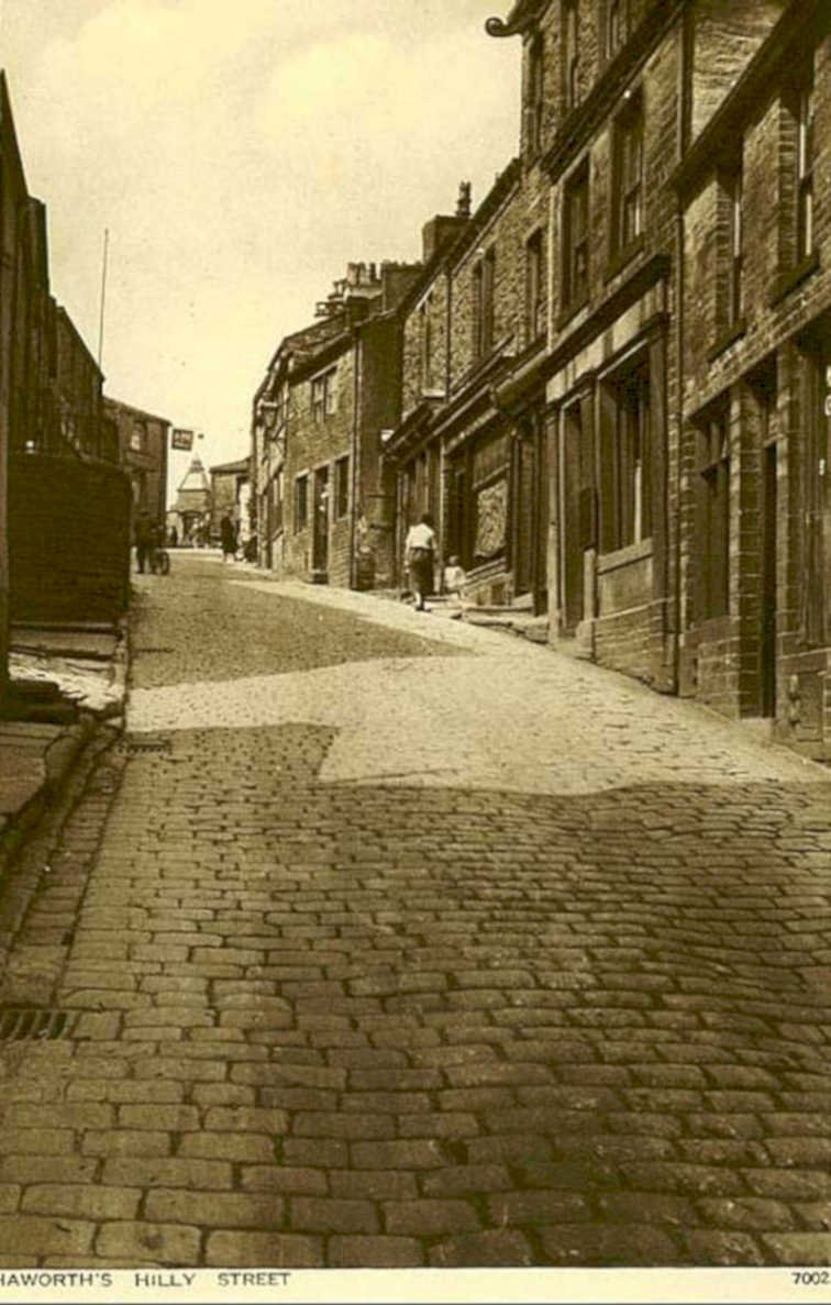 bronte parsonage streetVintage 1880s 1900s A4 Photo Print
