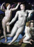 bronz Venus Cupid and Envy Art A4 Photo Print