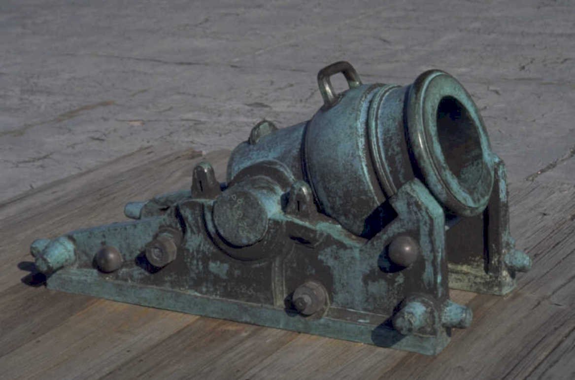 bronze cannon deck 1980s 1990s A4 Photo Print