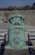 bronze cannon fortification 1980s 1990s A4 Photo Print