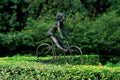 bronze cyclist garden1980s 1990s A4 Photo Print