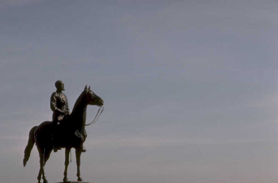 bronze horse statue 1980s 1990s A4 Photo Print