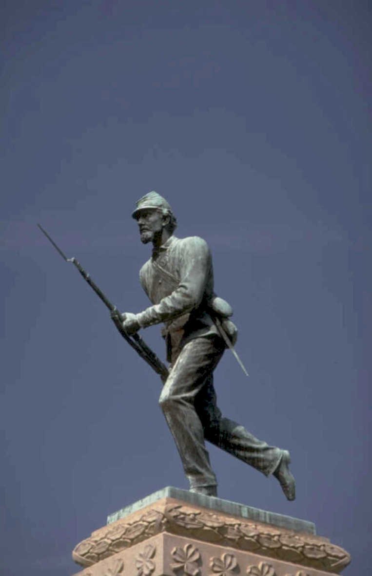 bronze soldier statue 1 1980s 1990s A4 Photo Print