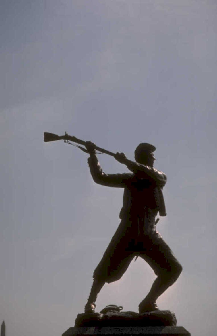 bronze soldier statue 2 1980s 1990s A4 Photo Print