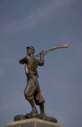 bronze soldier statue 3 1980s 1990s A4 Photo Print