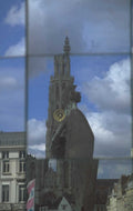 bronze statue belfry 1980s 1990s A4 Photo Print
