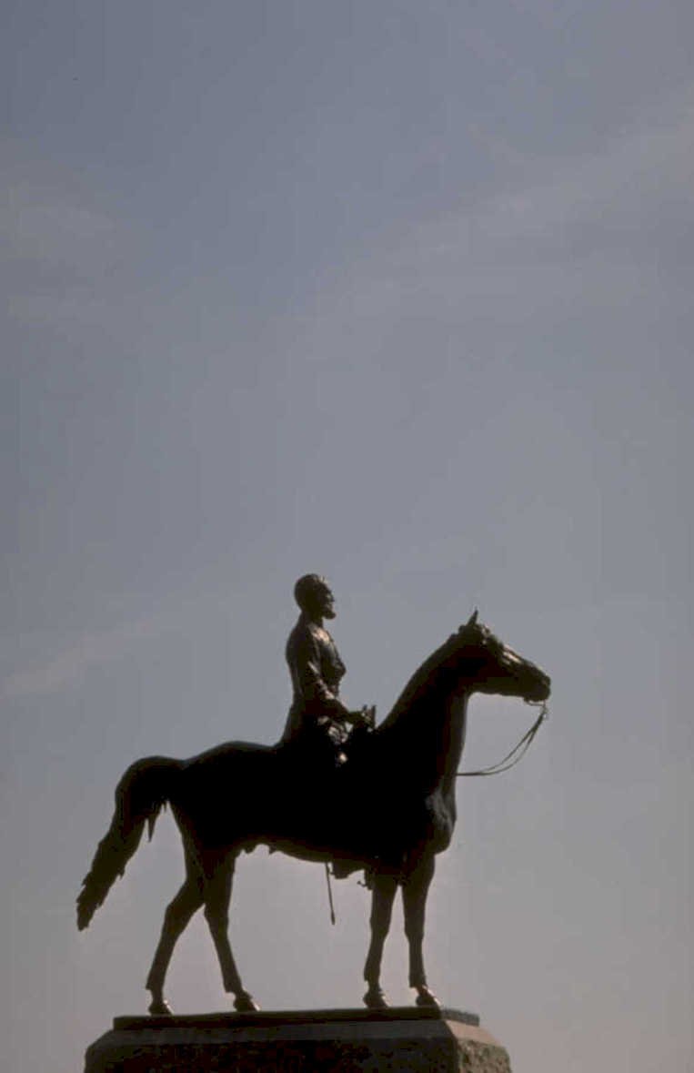 bronze statue mount 1980s 1990s A4 Photo Print