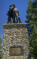 bronze statue soldiers 1980s 1990s A4 Photo Print