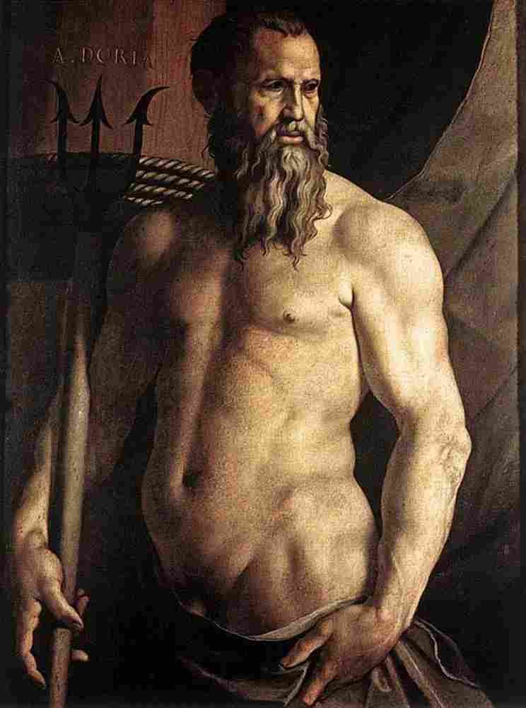bronzi Andrea Doria as Neptune Art A4 Photo Print