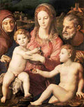 bronzi The Holy Family Art A4 Photo Print