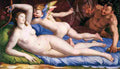 bronzi Venus Cupido and Satyr Art A4 Photo Print