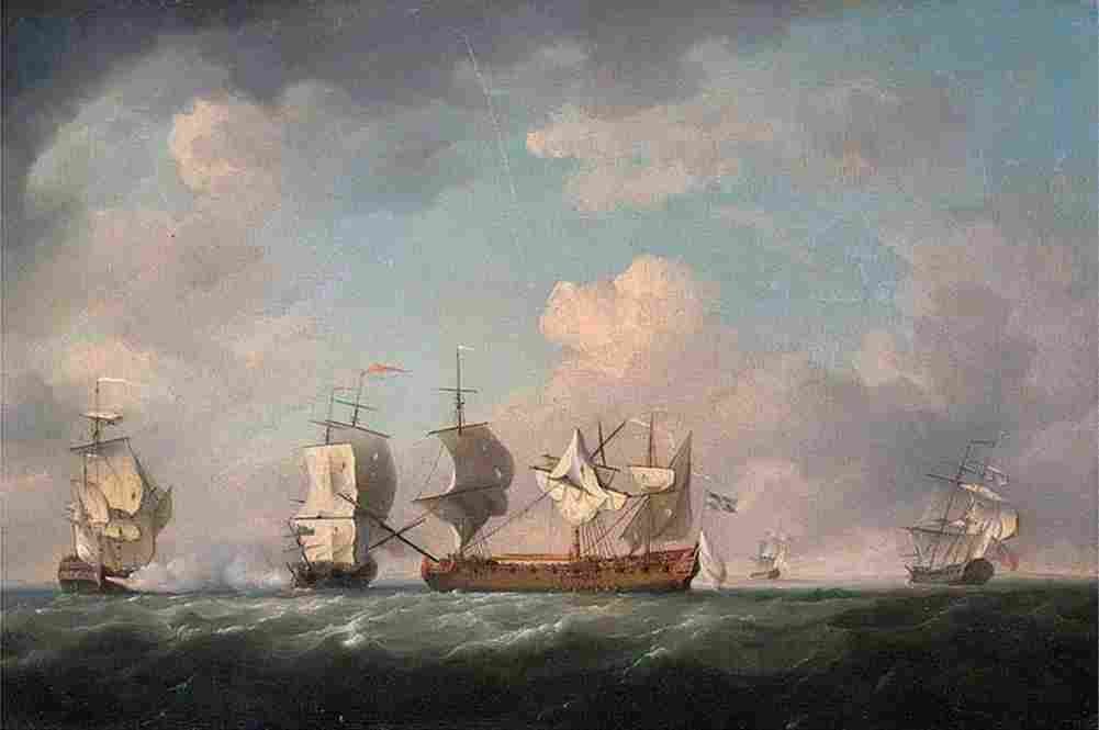 brooking The Capture of the Marquis d Antin and the Louis Erasme Art A4 Photo Print