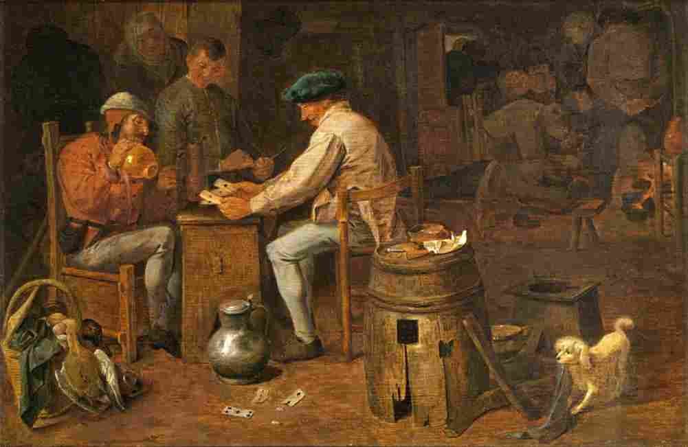 brouwer card players Art A4 Photo Print