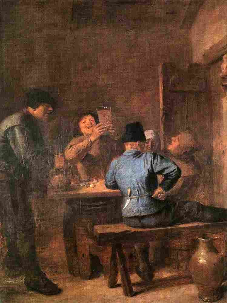 brouwer in the tavern Art A4 Photo Print