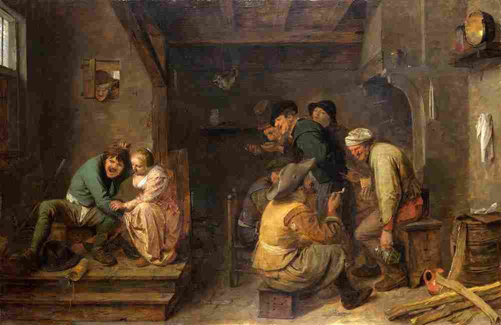 brouwer tavern scene Art A4 Photo Print
