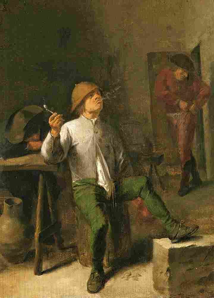 brouwer the smoker Art A4 Photo Print