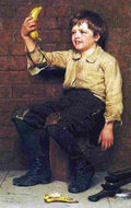 brown Banana Boy Art A4 Photo Print