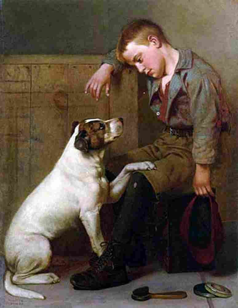 brown Best Friends Art A4 Photo Print