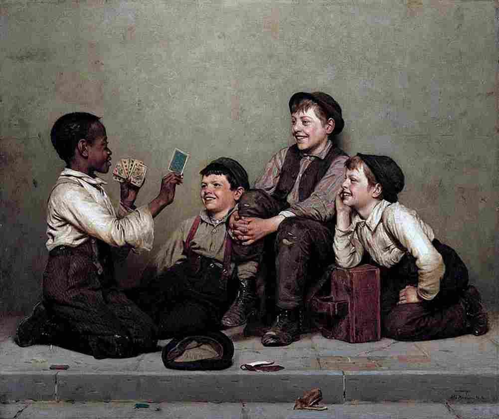 brown Card Trick main Art A4 Photo Print
