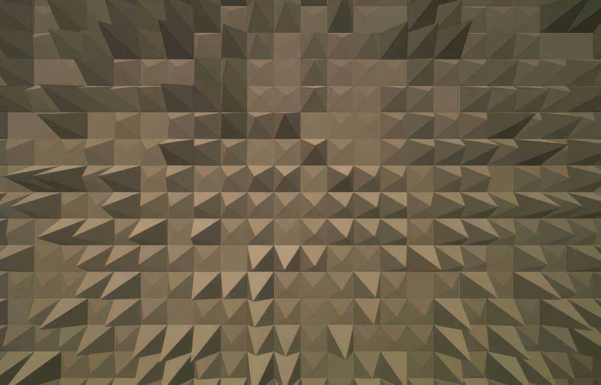 brown geometric facets Vintage A4 Photo Print
