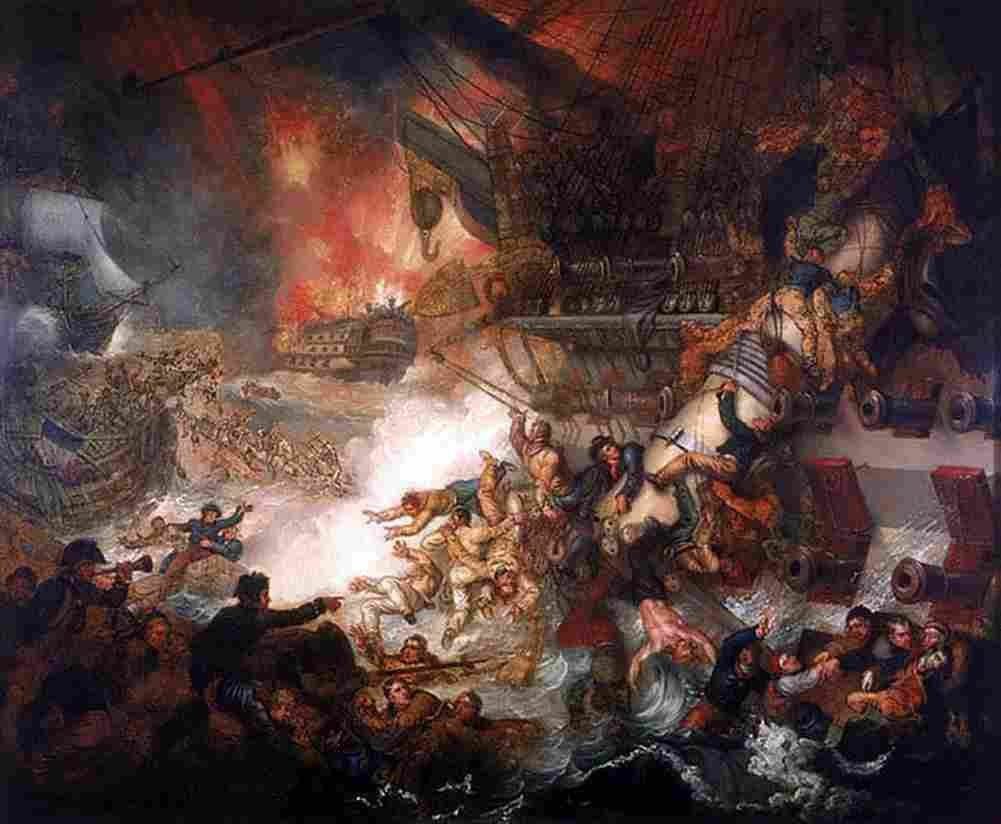 brownM Battle of the Nile Art A4 Photo Print
