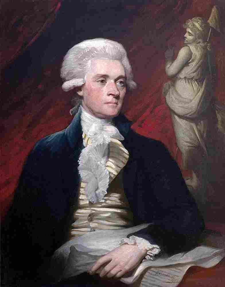 brownM Thomas Jefferson Art A4 Photo Print