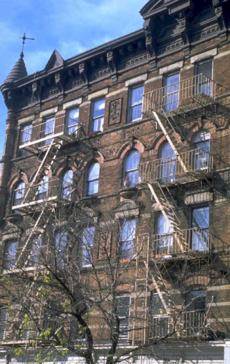 brownstone henry st 1980s 1990s A4 Photo Print