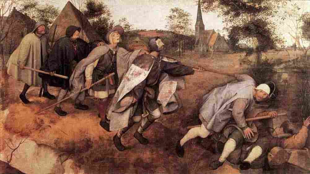 bruegel Blind Leading the Blind Art A4 Photo Print
