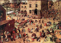 bruegel Children s Games Art A4 Photo Print