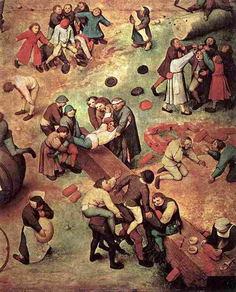 bruegel Children s Games Detail 1 Art A4 Photo Print