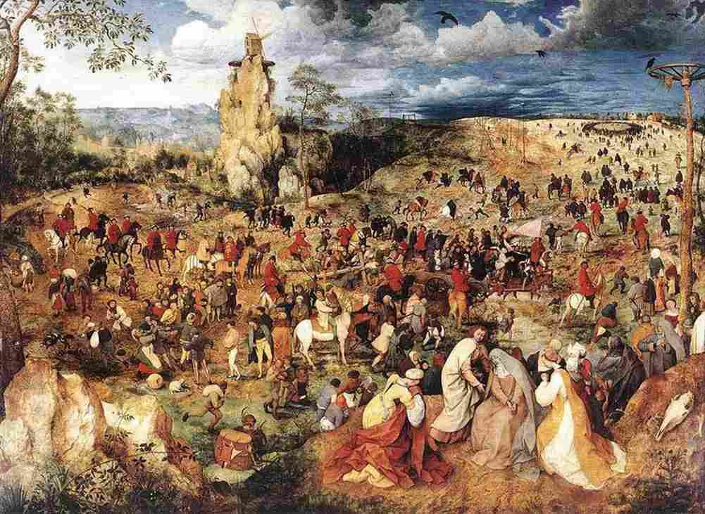bruegel Christ Carrying the Cross Art A4 Photo Print