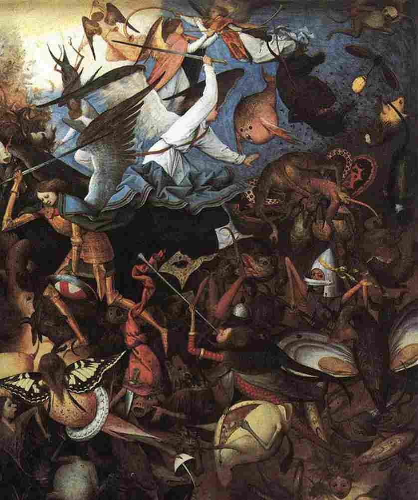 bruegel Fall of Rebel Angels Detail 1 Art A4 Photo Print