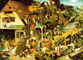 bruegel Netherlandish Proverbs Art A4 Photo Print