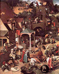 bruegel Proverbs Detail 1 Art A4 Photo Print