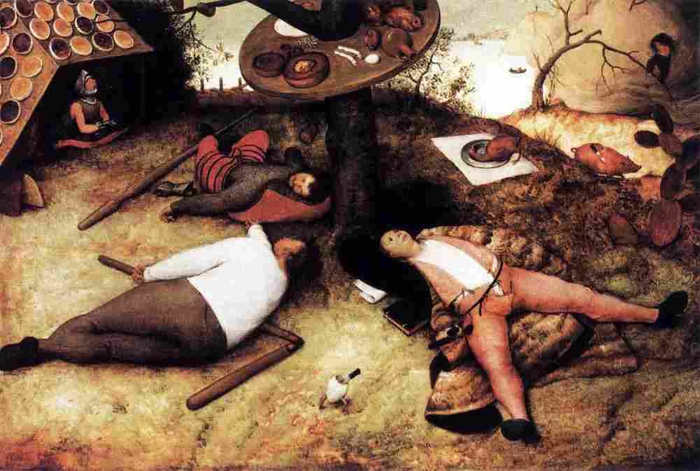 bruegel The Land of Cockaigne Art A4 Photo Print