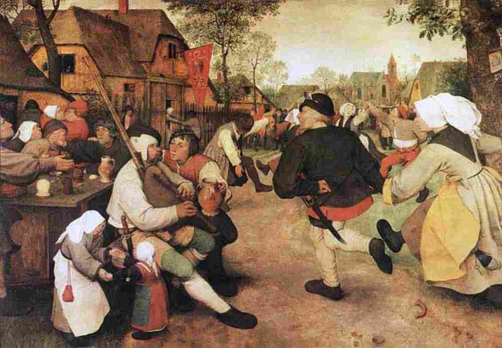 bruegel The Peasant Dance Art A4 Photo Print