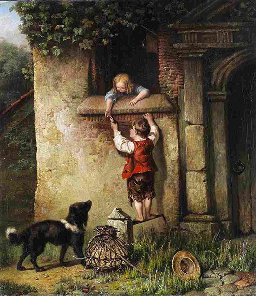 bry Children Scene Art A4 Photo Print